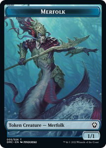 Merfolk Token - Commander: Dominaria United (DMC) #5 - Token Magic: The Gathering Trading Card