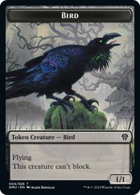 Bird Token (006) - Dominaria United (DMU) #6 - Token Magic: The Gathering Trading Card