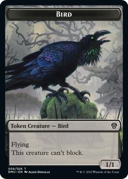 Bird Token (006) - Dominaria United Magic: The Gathering trading card