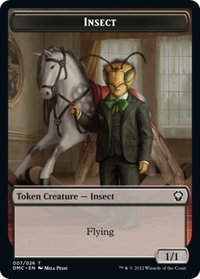 Insect Token - Commander: Dominaria United (DMC) #7 - Token Magic: The Gathering Trading Card