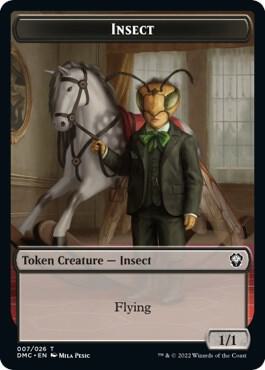 Insect Token trading card from Commander: Dominaria United Insect Token - Commander: Dominaria United Magic: The Gathering trading card