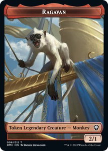 Ragavan // Treasure Double-Sided Token - Commander: Dominaria United (DMC) #6 // 24 - Token Magic: The Gathering Trading Card