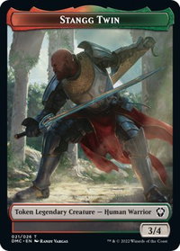 Stangg Twin Token - Commander: Dominaria United (DMC) #21 - Token Magic: The Gathering Trading Card
