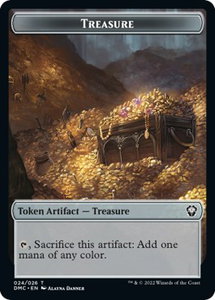 Treasure Token - Commander: Dominaria United (DMC) #24 - Token Magic: The Gathering Trading Card