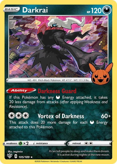 Darkrai - Trick or Trade BOOster Bundle Pokémon trading card