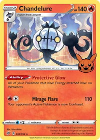 Chandelure - Trick or Trade BOOster Bundle (TTBB) #033/192 - Promo Pokémon Trading Card
