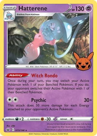 Hatterene - Trick or Trade BOOster Bundle (TTBB) #073/198 - Promo Pokémon Trading Card