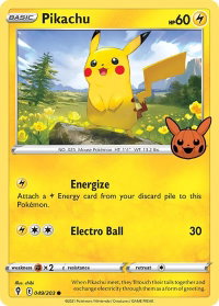 Pikachu - Trick or Trade BOOster Bundle (TTBB) #049/203 - Promo Pokémon Trading Card