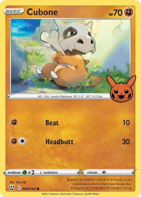 Cubone - Trick or Trade BOOster Bundle (TTBB) #069/163 - Promo Pokémon Trading Card