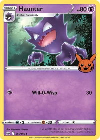 Haunter - Trick or Trade BOOster Bundle (TTBB) #056/198 - Promo Pokémon Trading Card