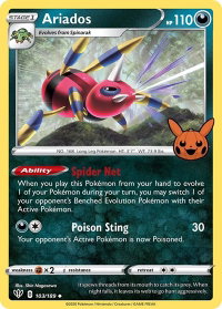 Ariados - Trick or Trade BOOster Bundle (TTBB) #103/189 - Promo Pokémon Trading Card