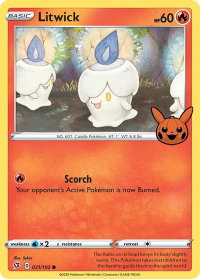 Litwick - Trick or Trade BOOster Bundle (TTBB) #031/192 - Promo Pokémon Trading Card