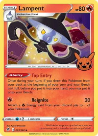 Lampent - Trick or Trade BOOster Bundle (TTBB) #032/192 - Promo Pokémon Trading Card