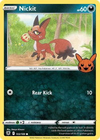 Nickit - Trick or Trade BOOster Bundle (TTBB) #103/189 - Promo Pokémon Trading Card