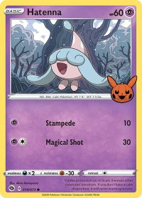 Hatenna - Trick or Trade BOOster Bundle (TTBB) #018/073 - Promo Pokémon Trading Card