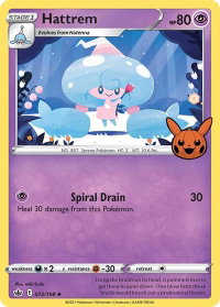 Hattrem - Trick or Trade BOOster Bundle (TTBB) #072/198 - Promo Pokémon Trading Card