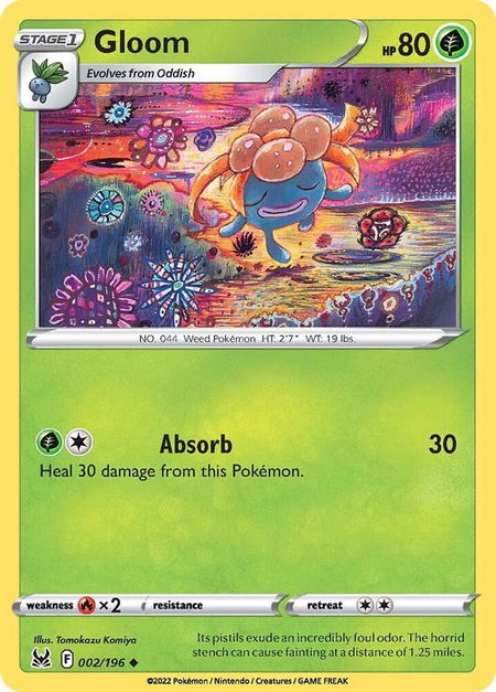 Gloom - SWSH11: Lost Origin Pokémon trading card