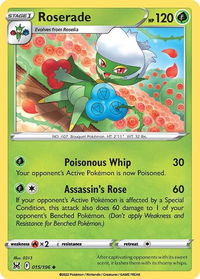 Roserade - SWSH11: Lost Origin (SWSH11) #015/196 - Uncommon Pokémon Trading Card