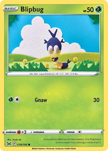 Blipbug - SWSH11: Lost Origin (SWSH11) #018/196 - Common Pokémon Trading Card