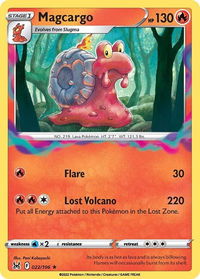 Magcargo - SWSH11: Lost Origin (SWSH11) #022/196 - Rare Pokémon Trading Card