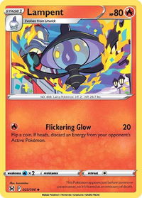 Lampent - SWSH11: Lost Origin (SWSH11) #025/196 - Uncommon Pokémon Trading Card