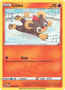 Litleo - SWSH11: Lost Origin (SWSH11) #028/196 - Common Pokémon Trading Card