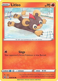 Litleo - SWSH11: Lost Origin (SWSH11) #028/196 - Common Pokémon Trading Card