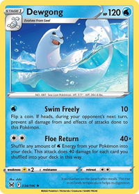 Dewgong - SWSH11: Lost Origin (SWSH11) #034/196 - Rare Pokémon Trading Card