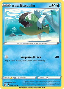 Hisuian Basculin - SWSH11: Lost Origin (SWSH11) #044/196 - Common Pokémon Trading Card