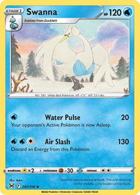 Swanna - SWSH11: Lost Origin (SWSH11) #047/196 - Uncommon Pokémon Trading Card