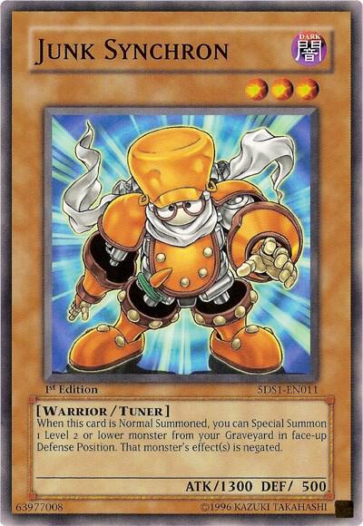 Junk Synchron trading card from 5D's 2008 Starter Deck Junk Synchron - 5D's 2008 Starter Deck YuGiOh trading card