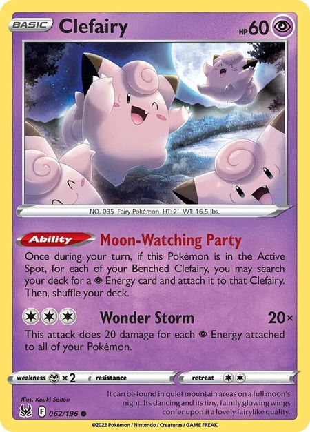 Clefairy - SWSH11: Lost Origin Pokémon trading card