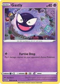 Gastly - SWSH11: Lost Origin (SWSH11) #064/196 - Common Pokémon Trading Card