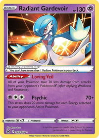 Radiant Gardevoir - SWSH11: Lost Origin (SWSH11) #069/196 - Radiant Rare Pokémon Trading Card