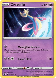 Cresselia - SWSH11: Lost Origin (SWSH11) #074/196 - Holo Rare Pokémon Trading Card