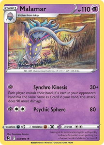 Malamar - SWSH11: Lost Origin (SWSH11) #078/196 - Rare Pokémon Trading Card