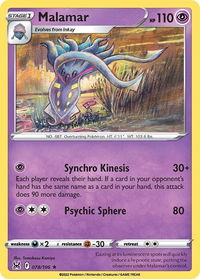 Malamar - SWSH11: Lost Origin (SWSH11) #078/196 - Rare Pokémon Trading Card