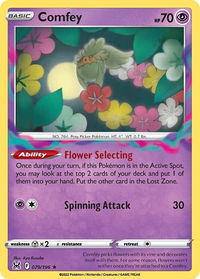 Comfey - SWSH11: Lost Origin (SWSH11) #079/196 - Rare Pokémon Trading Card