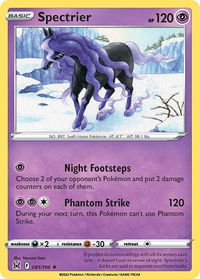Spectrier - SWSH11: Lost Origin (SWSH11) #081/196 - Holo Rare Pokémon Trading Card