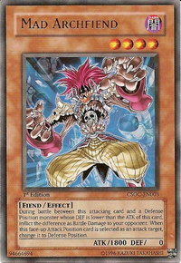 Mad Archfiend - Crossroads of Chaos (CSOC) #CSOC-EN003 - Rare YuGiOh Trading Card