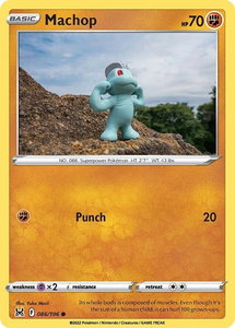 Machop - SWSH11: Lost Origin (SWSH11) #086/196 - Common Pokémon Trading Card