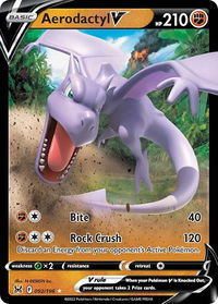 Aerodactyl V - SWSH11: Lost Origin (SWSH11) #092/196 - Ultra Rare Pokémon Trading Card