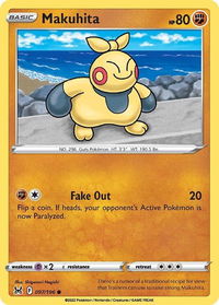 Makuhita - SWSH11: Lost Origin (SWSH11) #097/196 - Common Pokémon Trading Card