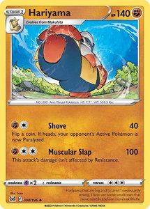 Hariyama - SWSH11: Lost Origin (SWSH11) #098/196 - Uncommon Pokémon Trading Card