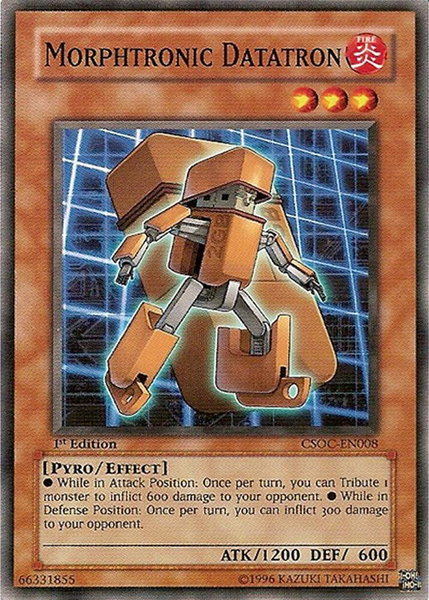 Morphtronic Datatron trading card from Crossroads of Chaos Morphtronic Datatron - Crossroads of Chaos YuGiOh trading card