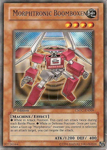 Morphtronic Boomboxen - Crossroads of Chaos YuGiOh trading card