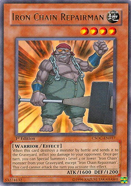 Iron Chain Repairman - Crossroads of Chaos YuGiOh trading card