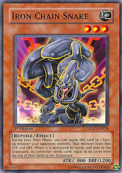 Iron Chain Snake - Crossroads of Chaos YuGiOh trading card