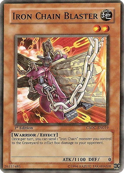 Iron Chain Blaster - Crossroads of Chaos YuGiOh trading card