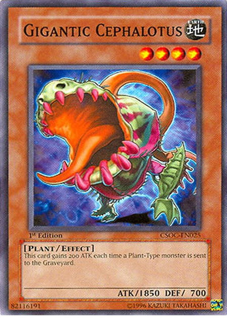 Gigantic Cephalotus - Crossroads of Chaos YuGiOh trading card